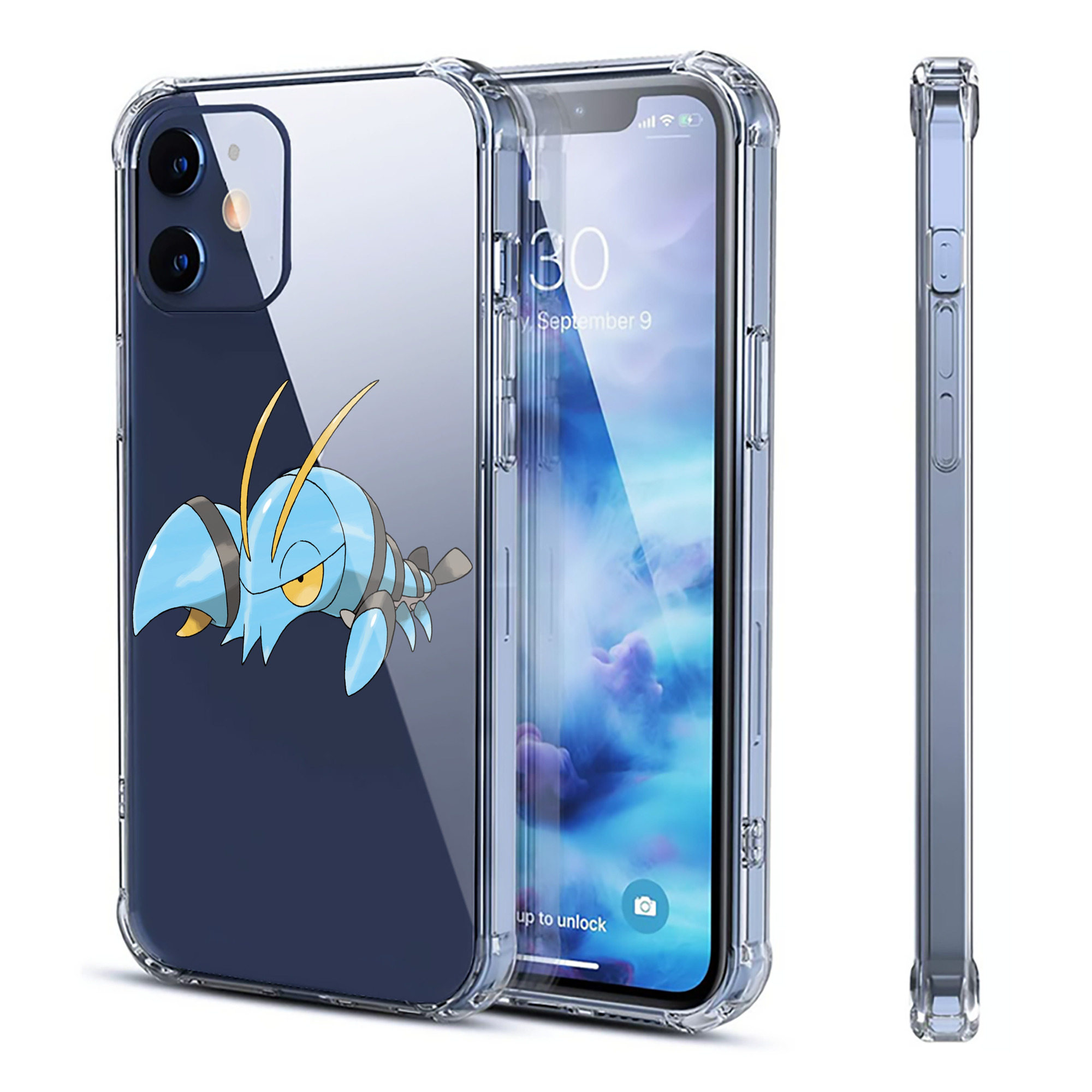 （画像用） ポケットモンスター Pokémon 【iPhone 12シリーズ対応】透明スマホケース（クリアソフトケース）